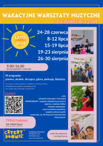 Read more about the article Wakacyjne Warsztaty Muzyczne 🍀