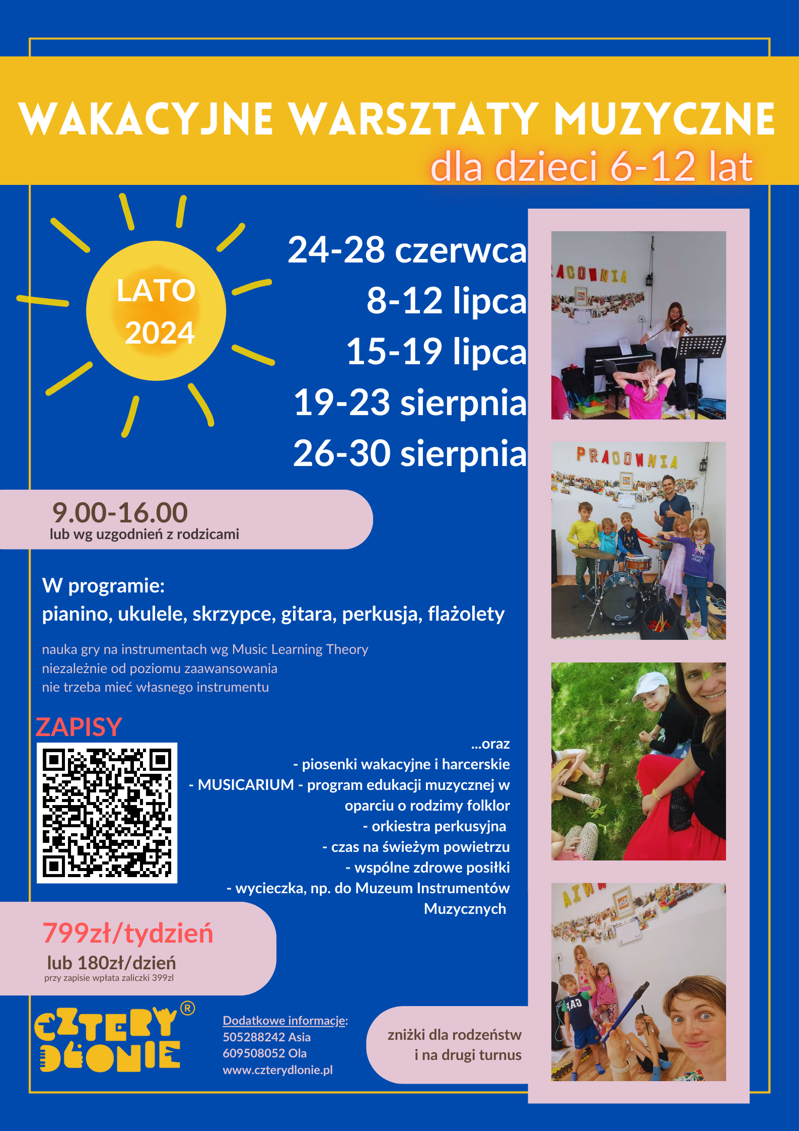 Read more about the article Wakacyjne Warsztaty Muzyczne 🍀